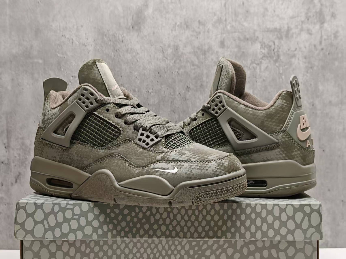 Air Jordan 4 Retro Military Mamba Custom Olive