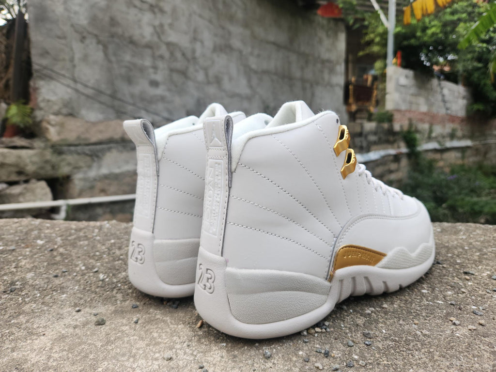 Air Jordan 12 Grey High-Top Sneakers