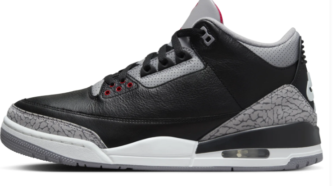 Air Jordan 3 OG 'Black Cement' 2024