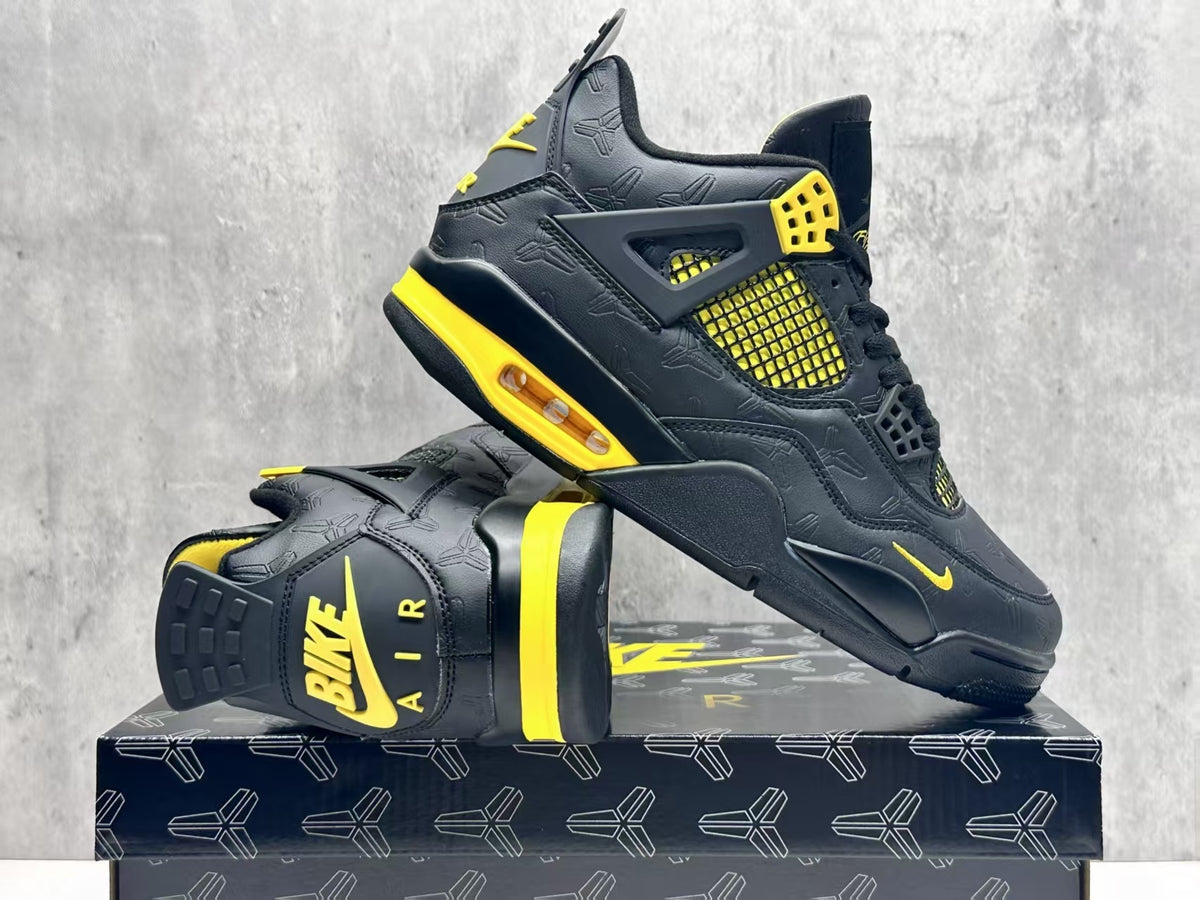 Air Jordan 4 Retro Kobe – Black & Yellow Sneakers