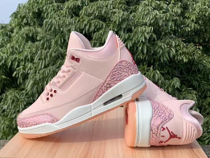 Air Jordan 3 Retro Pink Sneakers (Regular Batch)