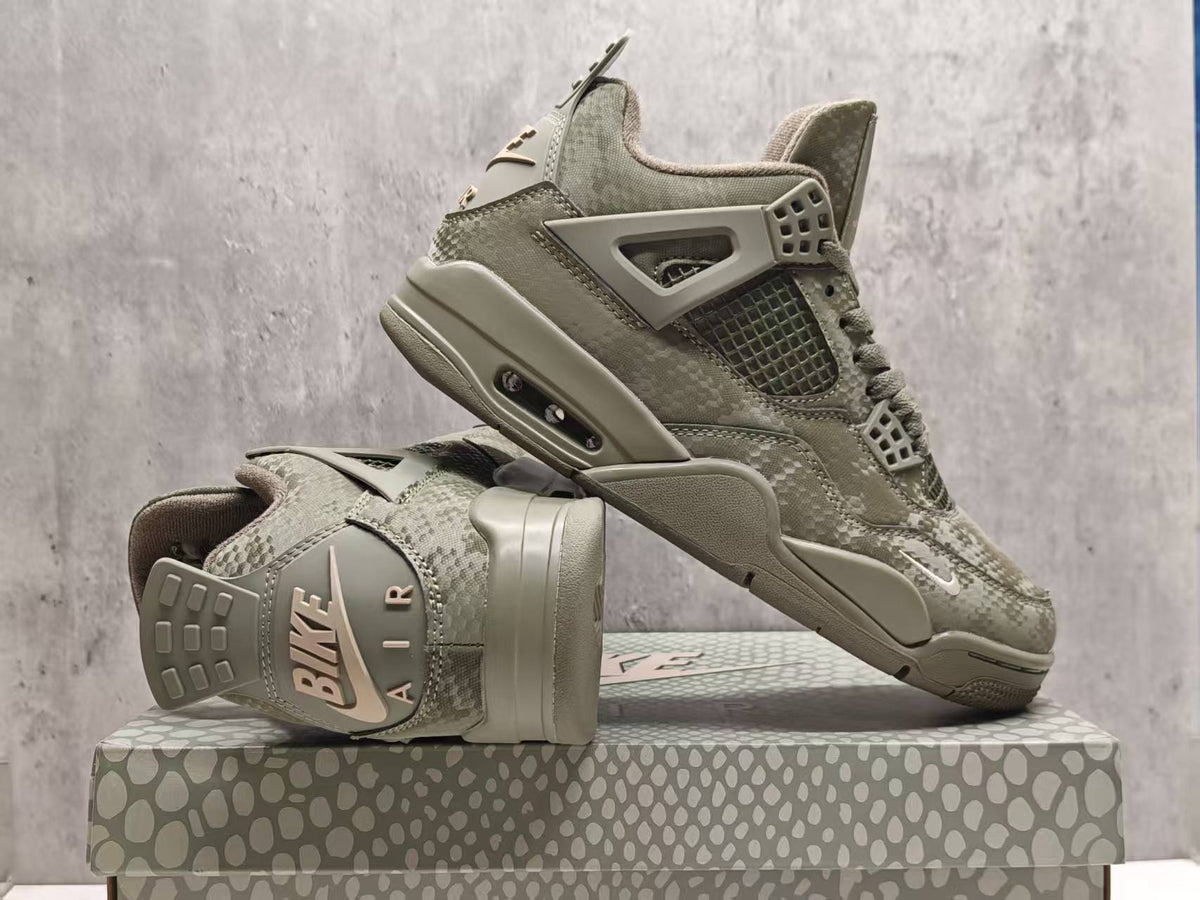 Air Jordan 4 Retro Military Mamba Custom Olive