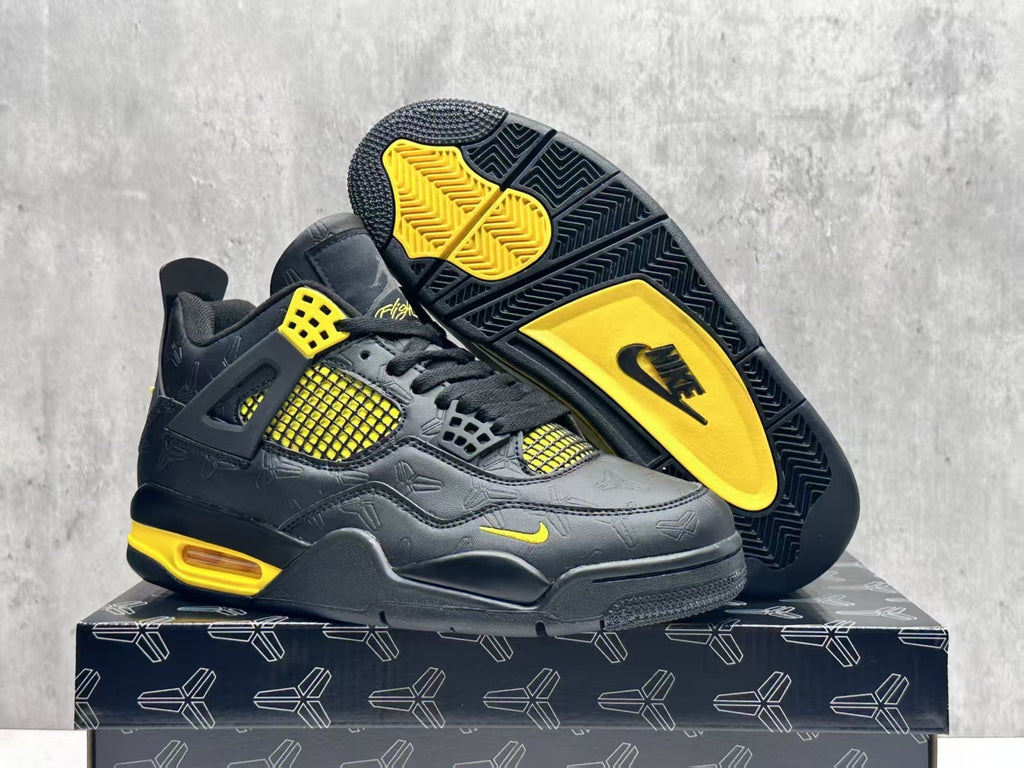 Air Jordan 4 Retro Kobe – Black & Yellow Sneakers