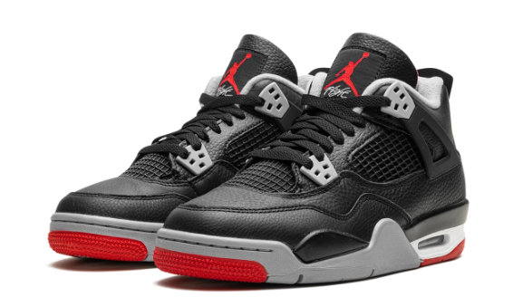 Air Jordan 4 GS Bred Reimagined Sneakers | FQ8213-006